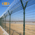 Airport Fence with Razor Barbed Wire